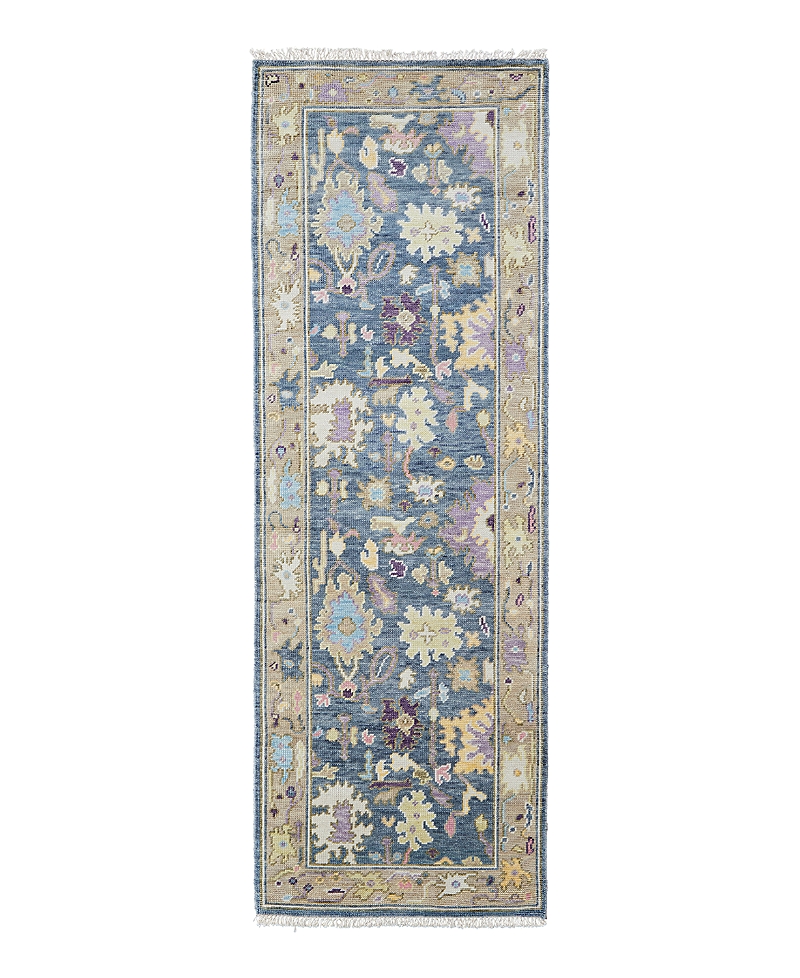 Feizy Karina 6791f Runner Area Rug, 2'6 X 8' In Blue/beige