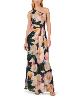 Adrianna Papell - One Shoulder Chiffon Gown