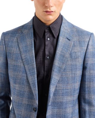 Notch Lapel Plaid Blazer
