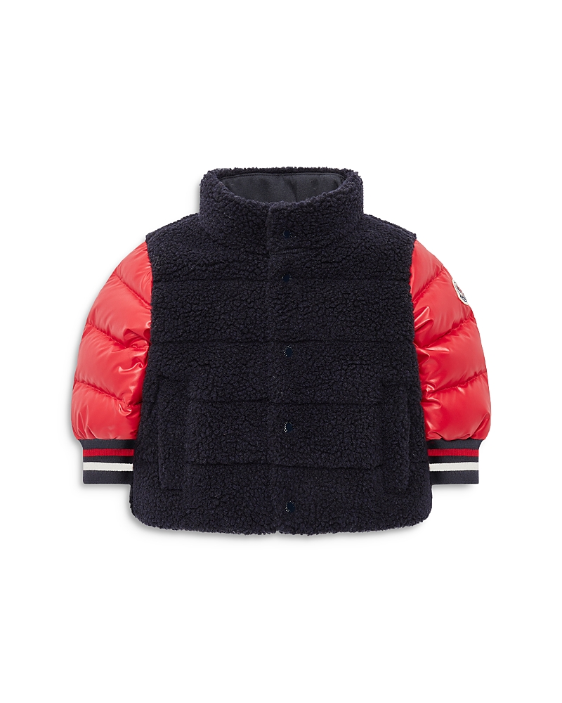 Moncler Doudoune Tyler En Teddy In Navy
