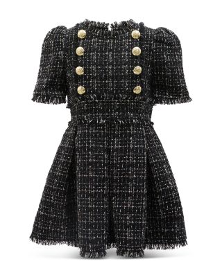 Bardot - Girls' Brielle Boucle Dress - Little Kid, Big Kid