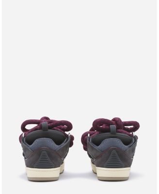  Women&#39;s Curb Sneakers in Leather with Snake Laces