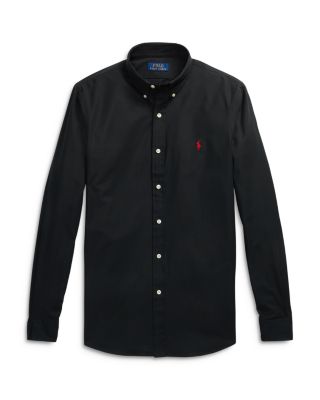 Slim Fit Long Sleeve Poplin Button Down Shirt