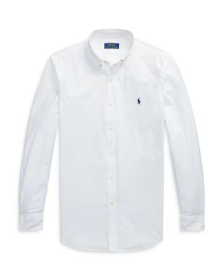 Slim Fit Long Sleeve Poplin Button Down Shirt