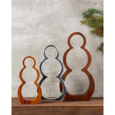 Snowman Silhouettes, Set of 3