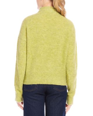 Mock Neck Boucle Sweater