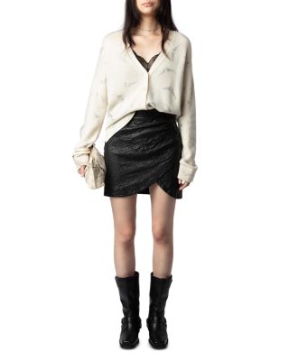 Cashmere Diamante Wing Cardigan