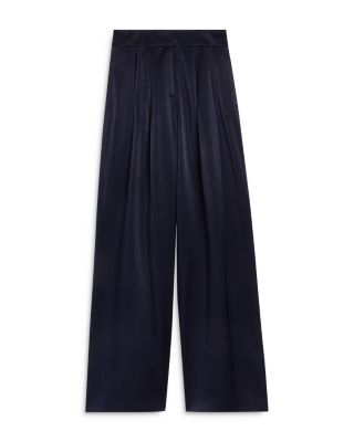Teerut Satin Tailored Wide Floor Length Trousers