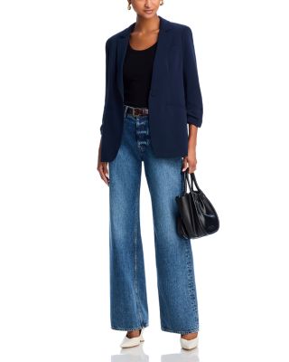 Khloe Ruched-Cuff Blazer