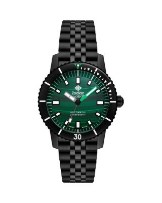 Zodiac - Compression Diver Automatic Black Stainless Steel Watch, 40mm