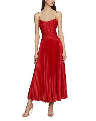 Cherry Drop Waist Midi Dress