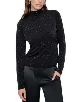 DKNY - Embellished Turtleneck Top