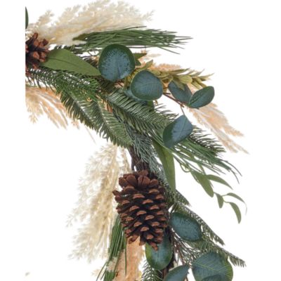 Eucalyptus and Pampas 6' Garland