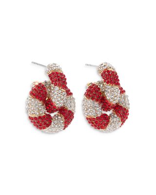 Baublebar Sweet And Twisted Pave Candy Drop Earrings in Gold Tone