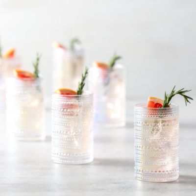 Fortessa Jupiter Iridescent Ice Beverage Glass, Set of 6