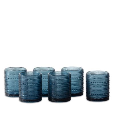 Fortessa Jupiter Cornflower Double Old Fashioned Glass, Set of 6