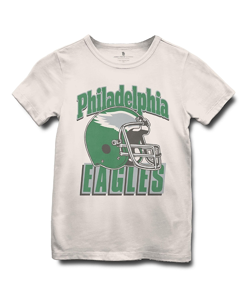 Junk Food Clothing Unisex Nfl Philadelphia Eagles Helmet Tee - Little Kid, Big Kid