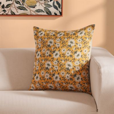 Sunflower Field Linen Decorative Pillow, 20&amp;quot; x 20&amp;quot;