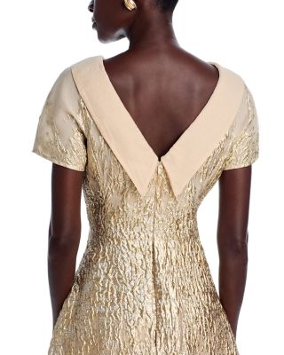 Metallic Organza Gown