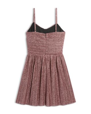 Girls' Sabrina Ruched Shimmer Mini Dress - Big Kid  