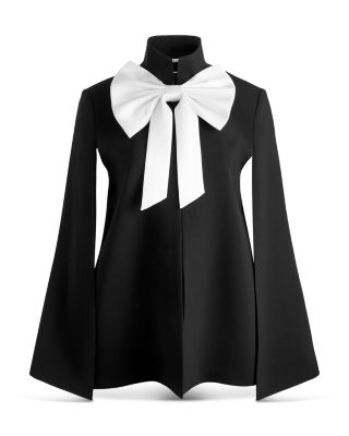 Alice and Olivia Phillippa Bow Cape Jacket | Bloomingdale's Women