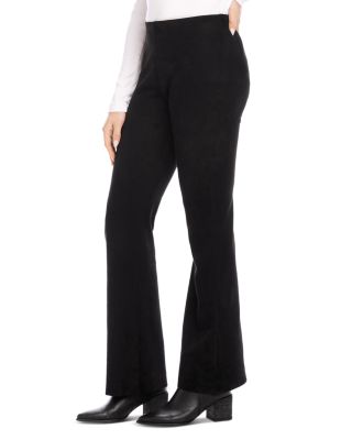 Faux Suede Bootcut Pants