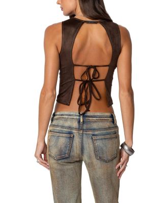 Tie Back Bustier Top