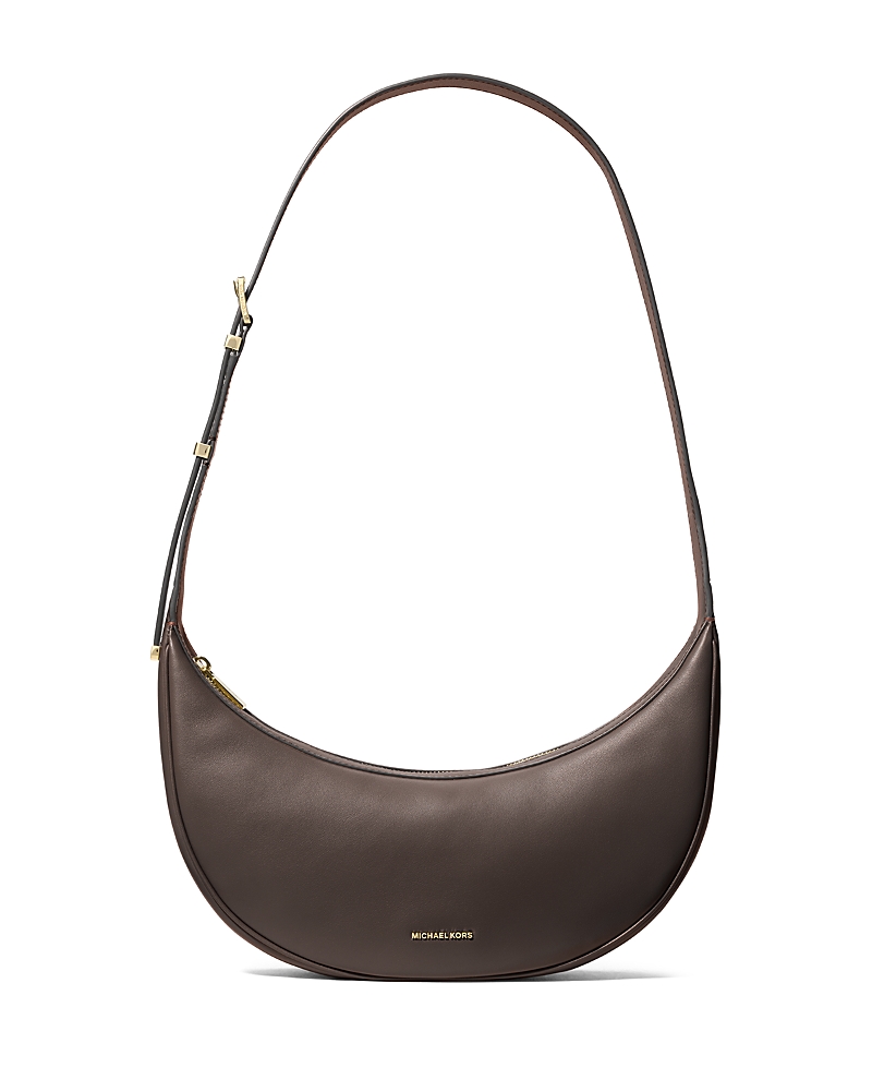Michael Kors Michael Avra Medium Convertible Sling Crossbody In Chocolate