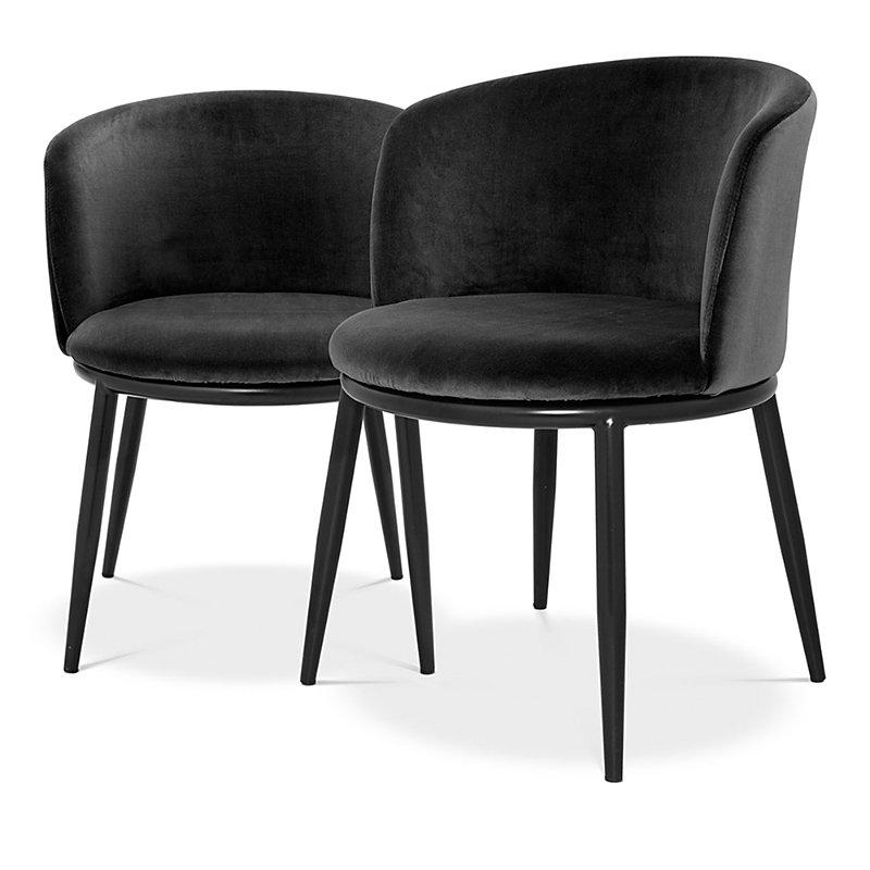 Eichholtz Filmore Dining Chair, Set Of 2 In Black
