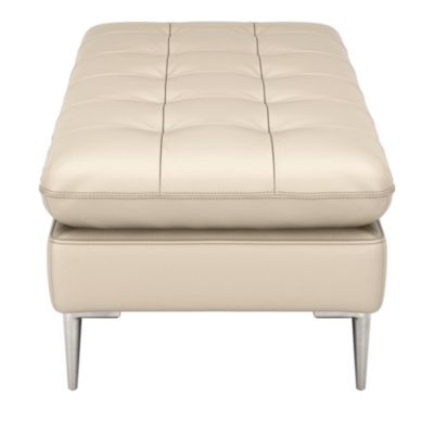 Corsica Leather Cocktail Ottoman