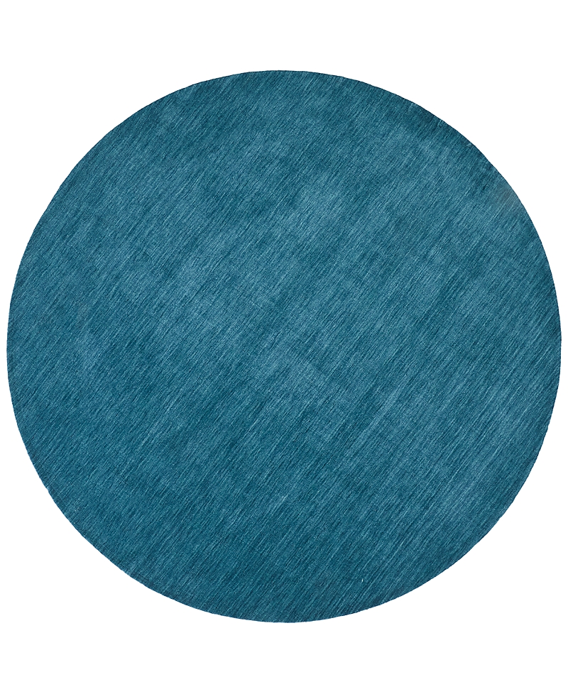 Feizy Luna 8049f Round Area Rug, 8' X 8' In Teal