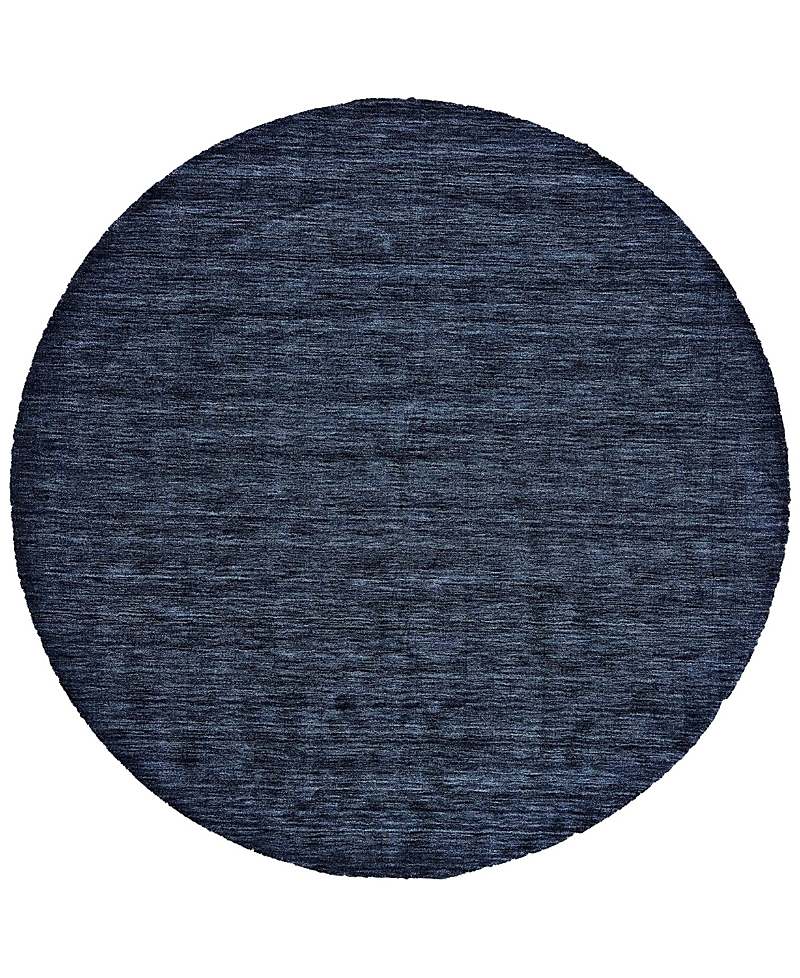 Feizy Luna 8049f Round Area Rug, 8' X 8' In Dark/blue