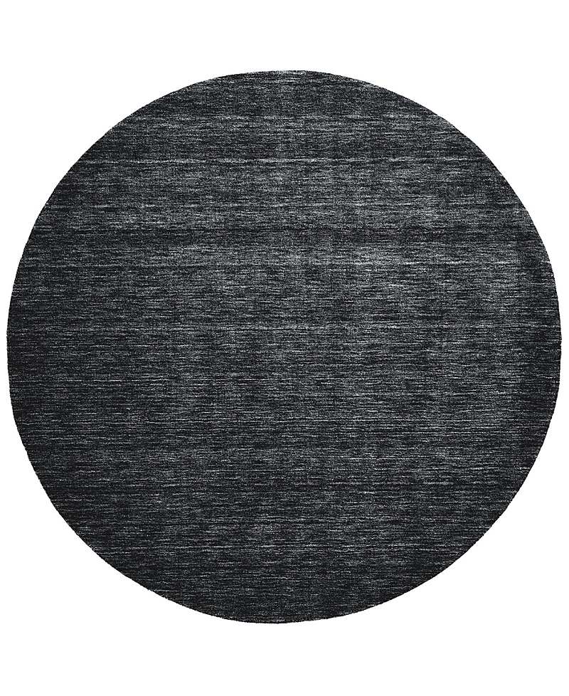 Feizy Luna 8049f Round Area Rug, 8' X 8' In Black