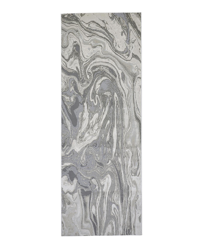 Photos - Chandelier / Lamp Feizy Prasad 3894F Runner Area Rug, 2'10 x 7'10 6703894FLGY000I71