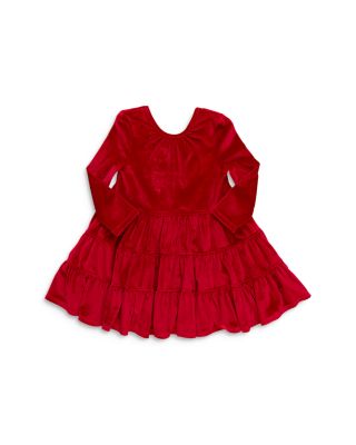 Pink Chicken - Girls' Velour Tiered Dress - Little Kid