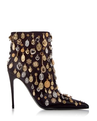  Women's Charm Embellished Booties