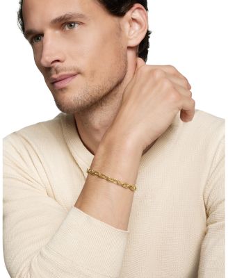 Men's DY Madison&reg; Chain Bracelet in 18K Yellow Gold, 6mm