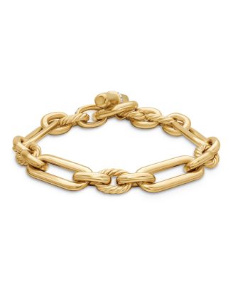 Lexington Chain Bracelet in 18K Yellow Gold with Diamonds