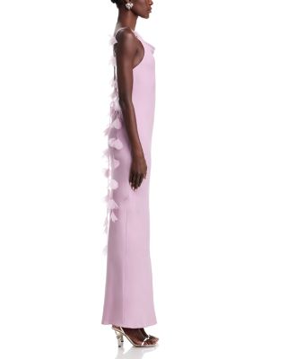 Nymeria 3D Floral Open Back Gown