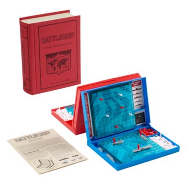 Vintage Bookshelf Assortment 4-Pack: Jenga, Battleship, Checkers &amp; Backgammon, Trivial Pursuit