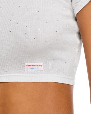 Crysal Hotfix Crop Top