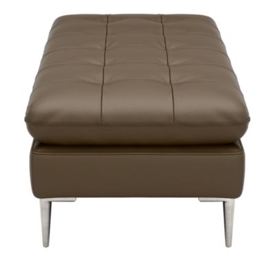 Corisca Leather Ottoman