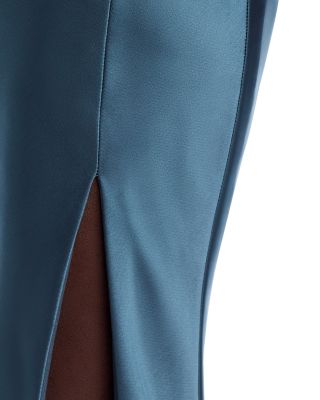 Asymmetric Draped Gown