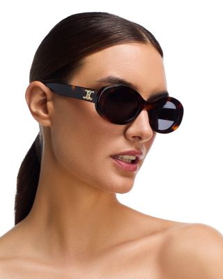Triomphe Oval Sunglasses, 52mm