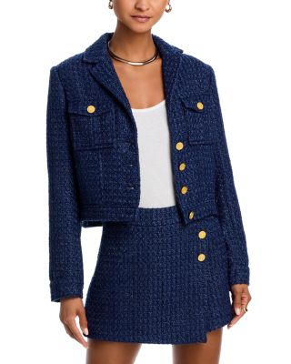 AQUA - Tweed Collar Jacket - Exclusive