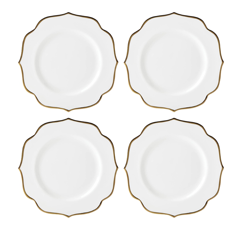 Lenox Set Of 4 Contempo Luxe Accent Plates In White