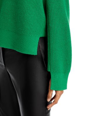 Paneled Turtleneck Sweater