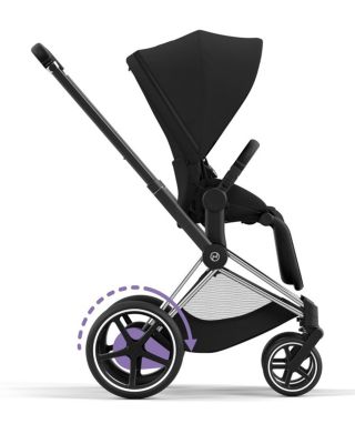 e-PRIAM 2 Stroller in Chrome with Black Handles
