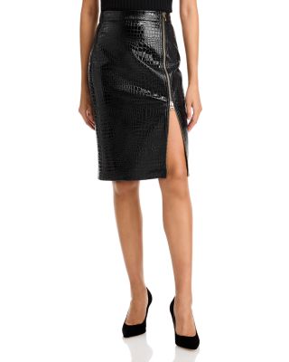 L'AGENCE - Cannes Faux Leather Pencil Skirt