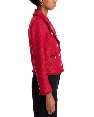 Sylvia Fringe Trim Tweed Jacket